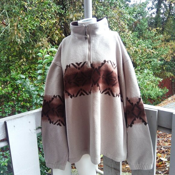 Vintage Other - Vintage 90s Aztec Southwestern Pullover Fleece